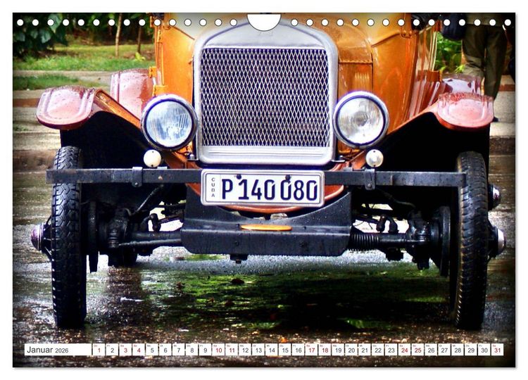 Produktbild: Tin Lizzie - Ford Modell T in Kuba (Wandkalender 2026 DIN A4 quer), CALVENDO Monatskalender
