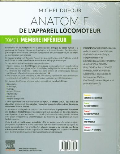 Produktbild: Anatomie de l'appareil locomoteur