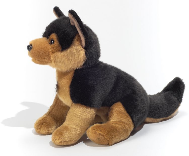 Produktbild: Teddy Hermann 91946 - Sch&auml;ferhundwelpe sitzend, Hunde, Pl&uuml;schtier, Stofftier, 30 cm