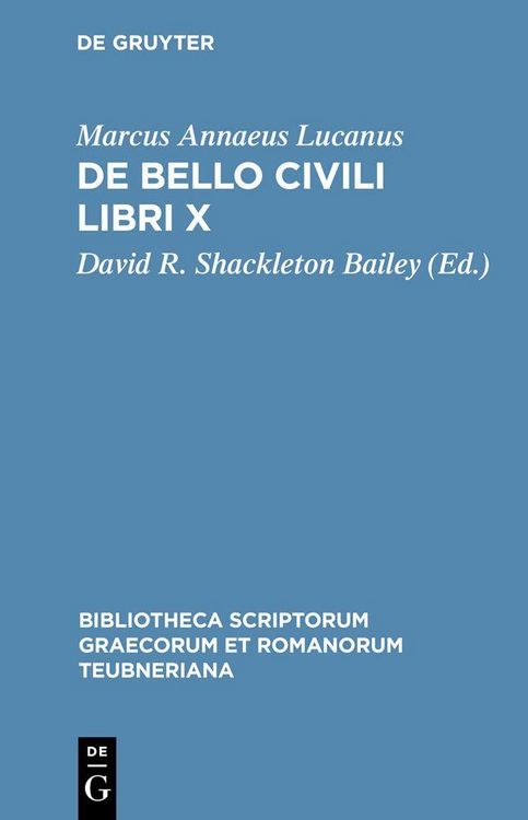 Produktbild: De bello civili libri X