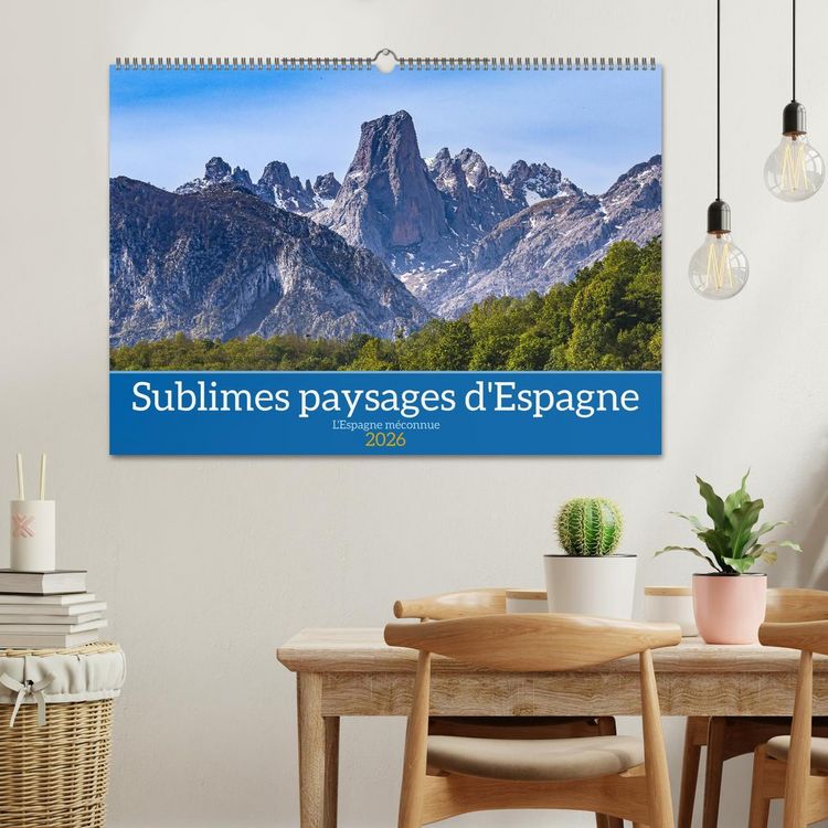 Produktbild: Sublimes paysages d'Espagne (Calendrier mural 2026 DIN A2 vertical), CALVENDO calendrier mensuel