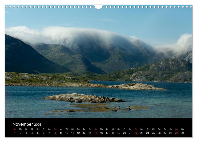 Produktbild: Landschaften Norwegens zwischen Polarkreis und Nordkap (Wandkalender 2026 DIN A3 quer), CALVENDO Monatskalender