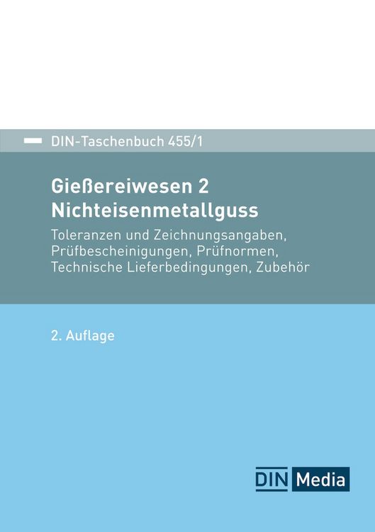 Produktbild: DIN-Taschenbuch 455/1