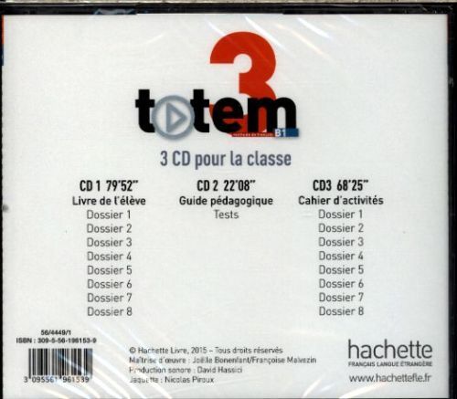 Produktbild: FRE-TOTEM 3 - CD AUDIO POUR  D
