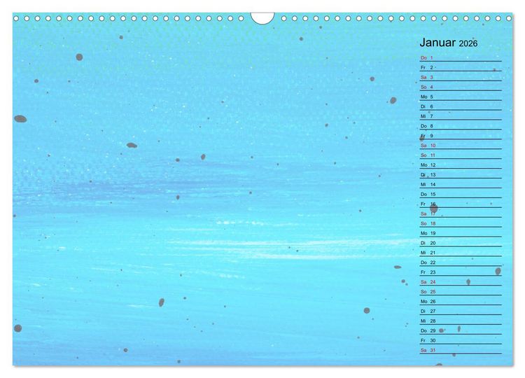 Produktbild: Pastellbunter DIY-Bastelkalender (Wandkalender 2026 DIN A3 quer), CALVENDO Monatskalender