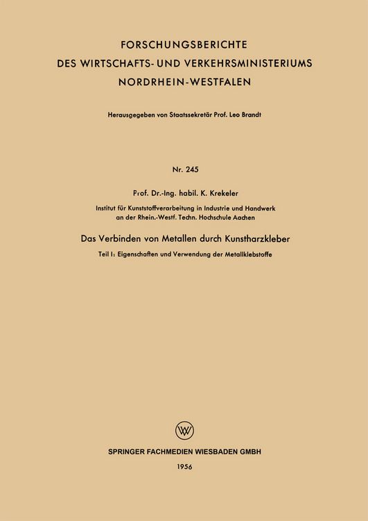 Produktbild: Das Verbinden von Metallen durch Kunstharzkleber