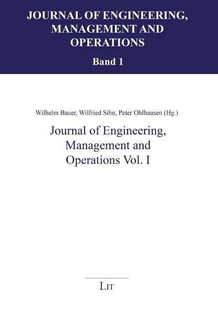 Produktbild: Journal of Engineering, Management and Operations Vol. I