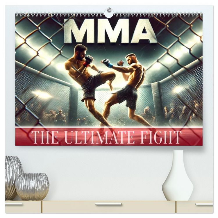 Produktbild: MMA UK - The ultimate fight (High Quality Premium Wall Calendar 2026 DIN A2 landscape),CALVENDO 12 Month Wall Calendar
