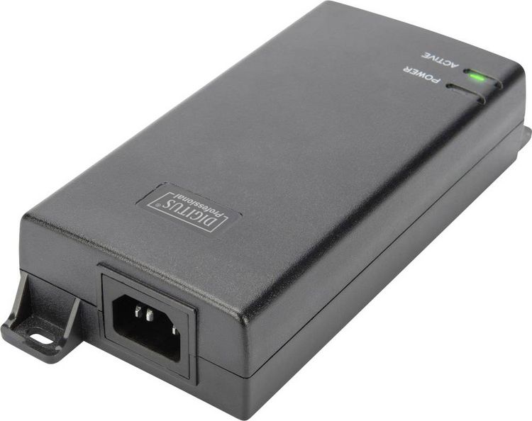 Produktbild: Digitus DN-95104 PoE Injektor 1 GBit/s IEEE 802.3at (25.5 W), IEEE 802.3af (12.95 W)