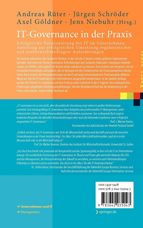 Produktbild: IT-Governance in der Praxis