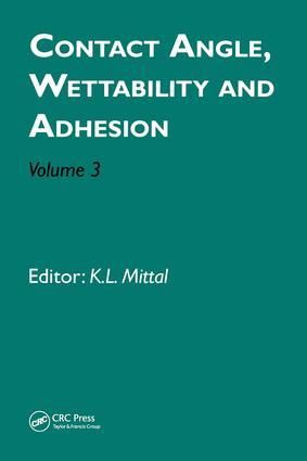 Produktbild: Contact Angle, Wettability and Adhesion, Volume 3