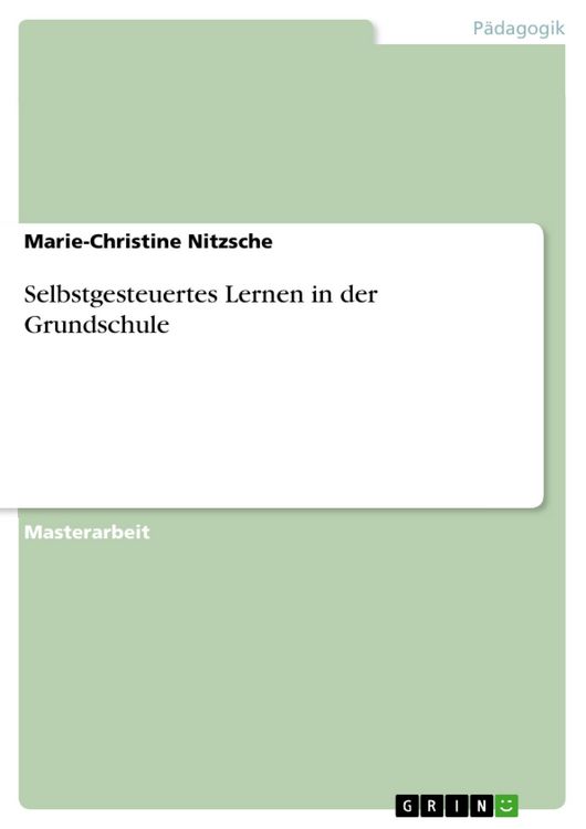 Produktbild: Selbstgesteuertes Lernen in der Grundschule