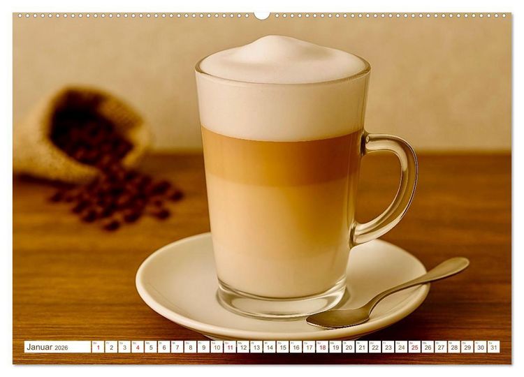 Produktbild: Hei&szlig;er Kaffee (Wandkalender 2026 DIN A2 quer), CALVENDO Monatskalender
