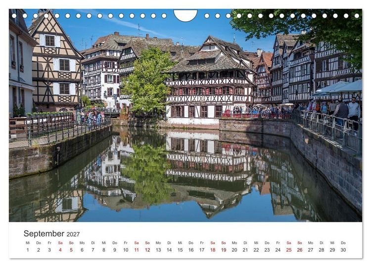 Produktbild: Elsass - von Stra&szlig;burg bis Colmar, zwischen Rhein und Vogesen (Wandkalender 2027 DIN A4 quer), CALVENDO Monatskalender