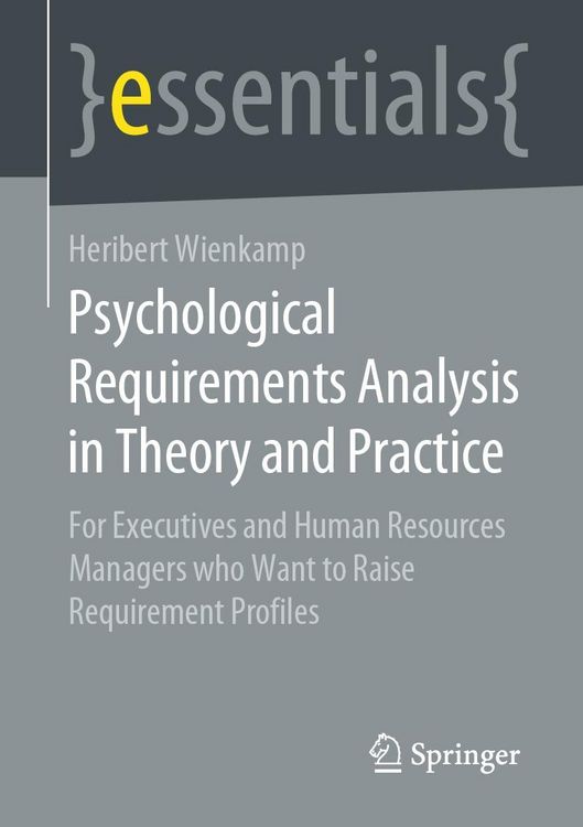 Produktbild: Psychological Requirements Analysis in Theory and Practice