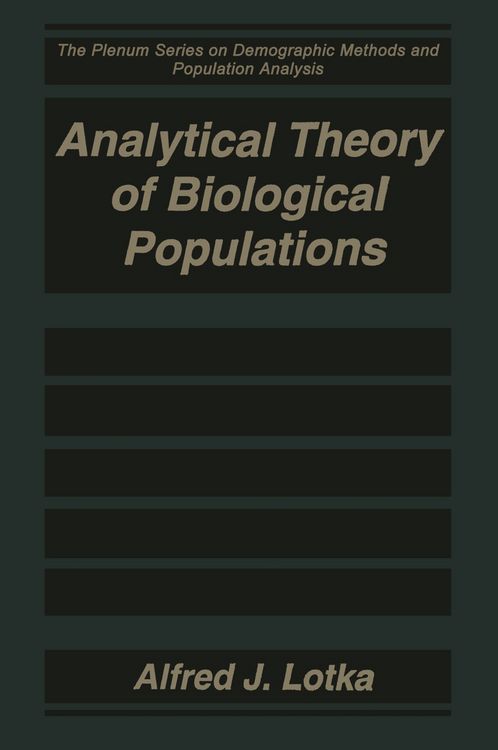Produktbild: Analytical Theory of Biological Populations