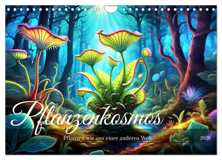 Produktbild: Pflanzenkosmos - Pflanzen wie aus einer anderen Welt (Wandkalender 2026 DIN A4 quer), CALVENDO Monatskalender