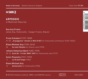 Produktbild: Arpeggio-In Memoriam Klaus Arp