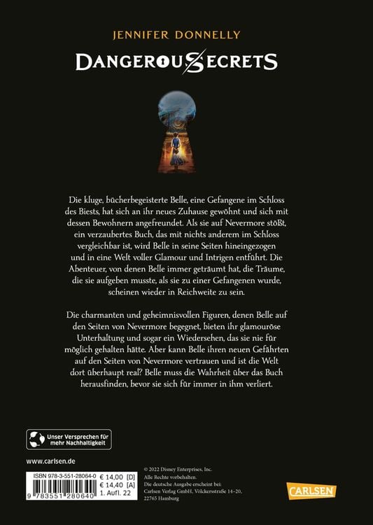 Produktbild: Disney – Dangerous Secrets 2: Belle und DAS ENDLOSE BUCH (Die Schöne und das Biest)