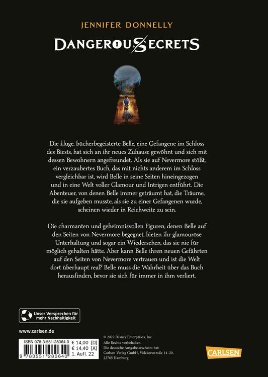Produktbild: Disney &ndash; Dangerous Secrets 2: Belle und DAS ENDLOSE BUCH (Die Sch&ouml;ne und das Biest)