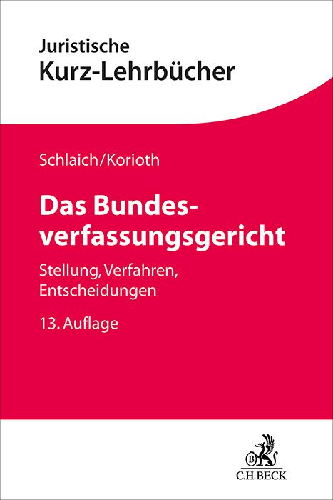 Bild vom Artikel Das Bundesverfassungsgericht vom Autor Klaus Schlaich