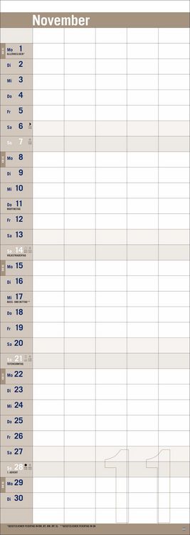 Produktbild: Allround-Familienplaner Vertical Kalender 2027