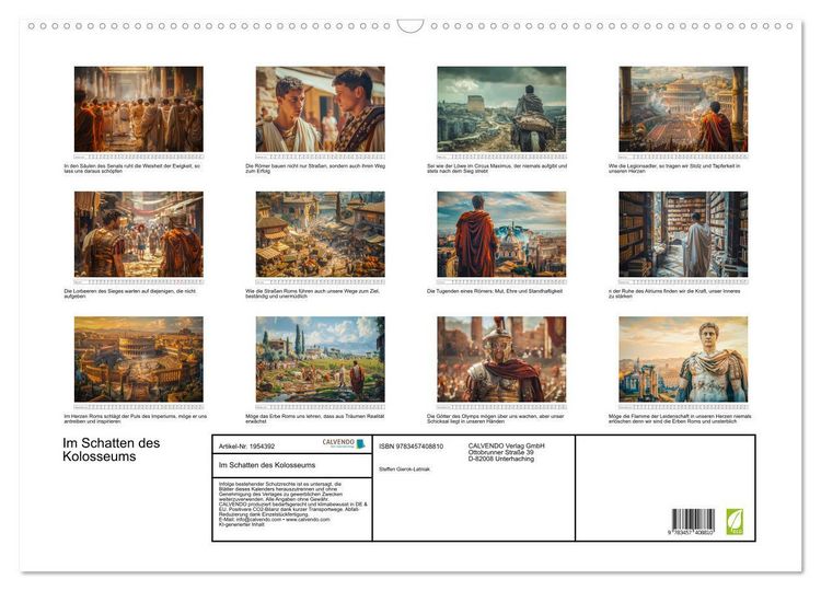 Produktbild: Im Schatten des Kolosseums (Wandkalender 2026 DIN A2 quer), CALVENDO Monatskalender
