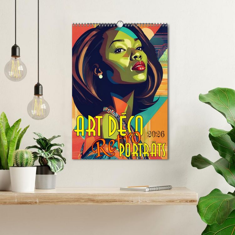 Produktbild: Art Deco Retro Portr&auml;ts (Wandkalender 2026 DIN A3 hoch), CALVENDO Monatskalender