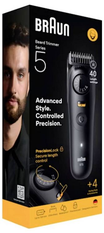 Produktbild: Braun Series 5 Beard Trimmer BT5520 Bartschneider, Pr&auml;zisions Trimmer Schwarz