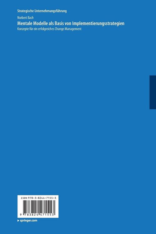 Produktbild: Mentale Modelle als Basis von Implementierungsstrategien