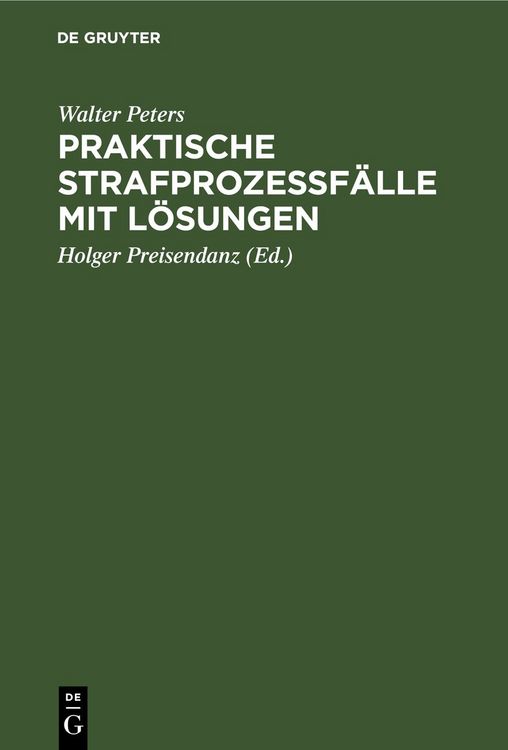 Produktbild: Praktische Strafproze&szlig;f&auml;lle mit L&ouml;sungen