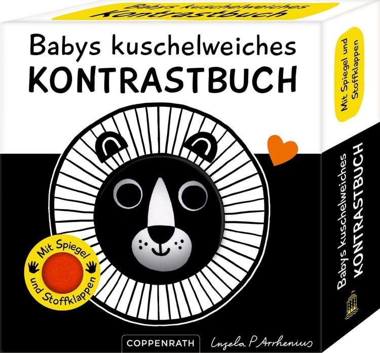 Produktbild: Babys kuschelweiches Kontrastbuch (Stoffbuch): L&ouml;we