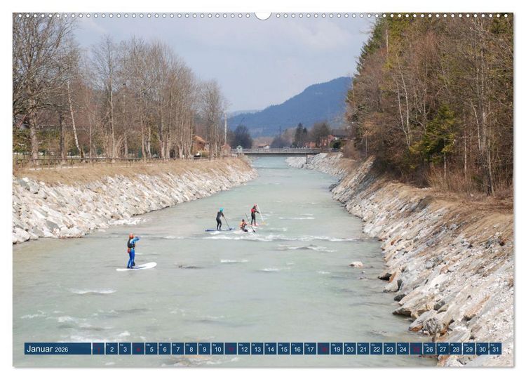 Produktbild: Wildwasser Stand up (hochwertiger Premium Wandkalender 2026 DIN A2 quer), Kunstdruck in Hochglanz