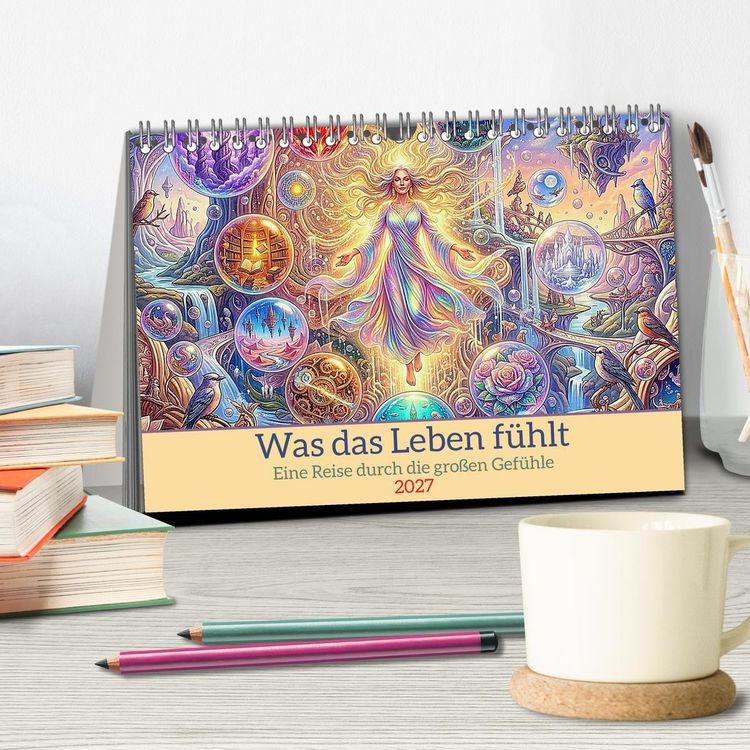 Produktbild: Was das Leben f&uuml;hlt (Tischkalender 2027 DIN A5 quer), CALVENDO Monatskalender