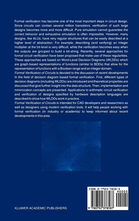 Produktbild: Formal Verification of Circuits