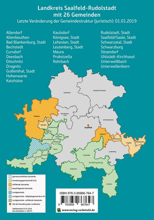 Produktbild: Wappen, Flaggen und Siegel SAALFELD-RUDOLSTADT - Ein Lexikon - Ausgabe 2025
