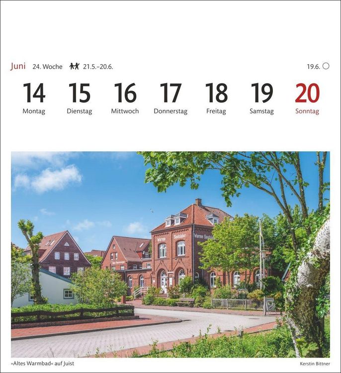 Produktbild: Nordseek&uuml;ste Sehnsuchtskalender 2027 - Wochenkalender mit 53 Postkarten