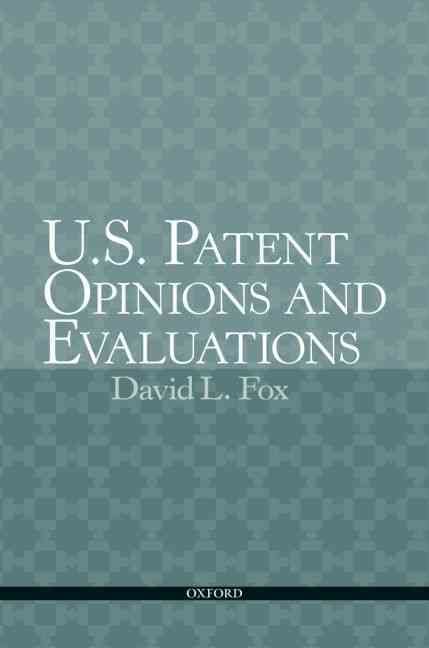 Produktbild: U.S. Patent Opinions and Evaluations
