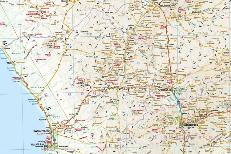 Produktbild: Reise Know-How Landkarte Namibia (1:1.200.000)