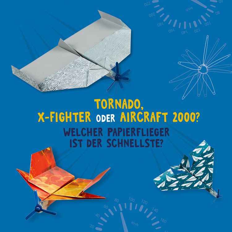 Produktbild: Kreativ-Set Turbo-Papierflieger mit Propeller