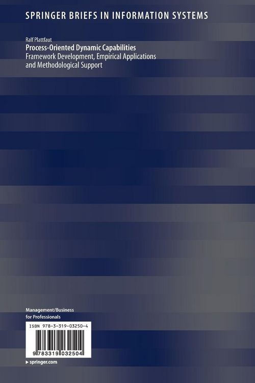 Produktbild: Process-Oriented Dynamic Capabilities