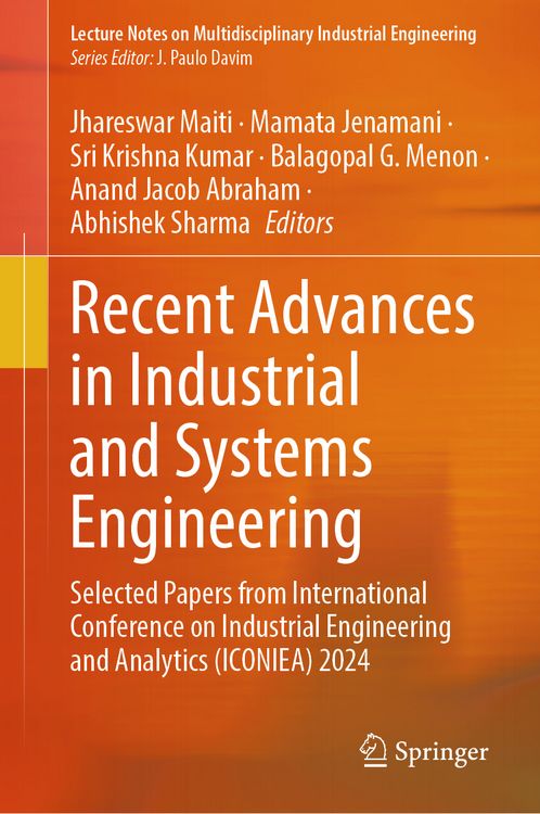 Produktbild: Recent Advances in Industrial and Systems Engineering