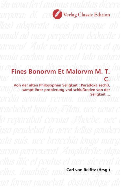 Produktbild: Fines Bonorvm Et Malorvm M. T. C.