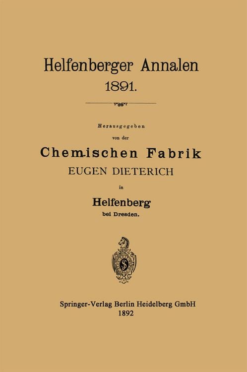 Produktbild: Helfenberger Annalen 1891