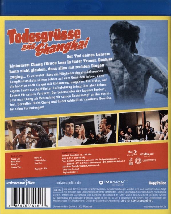 Produktbild: Bruce Lee - Todesgr&uuml;&szlig;e aus Shanghai - Uncut