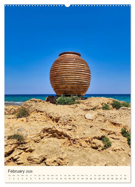 Produktbild: A feast for the eyes - Crete (High Quality Premium Wall Calendar 2026 DIN A2 portrait),CALVENDO 12 Month Wall Calendar