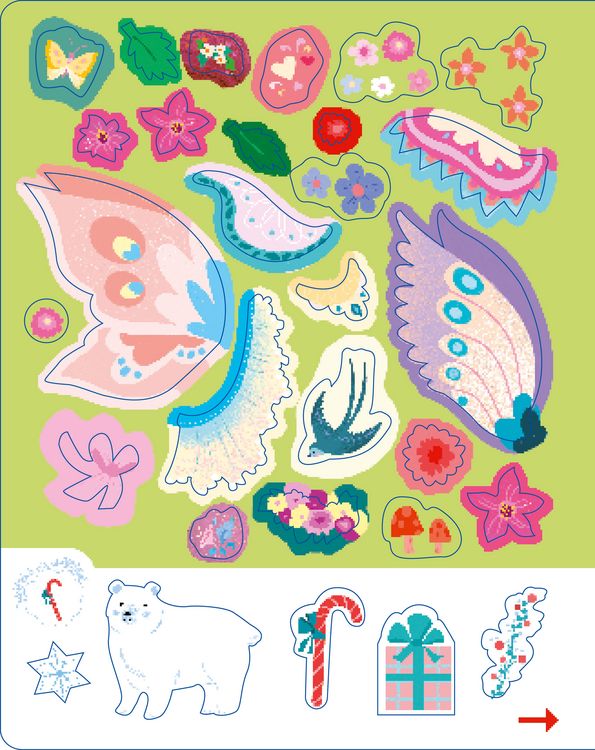 Produktbild: Mein glitzerndes Stickerbuch. Einh&ouml;rner