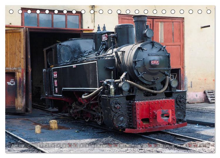 Produktbild: Waldbahnen in Rum&auml;nien - Die letzten Mocanitas (Tischkalender 2026 DIN A5 quer), CALVENDO Monatskalender