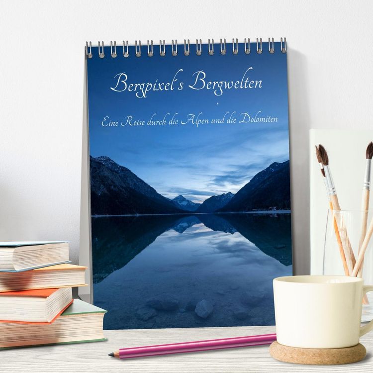 Produktbild: Bergpixel&acute;s Bergwelten (Tischkalender 2026 DIN A5 hoch), CALVENDO Monatskalender
