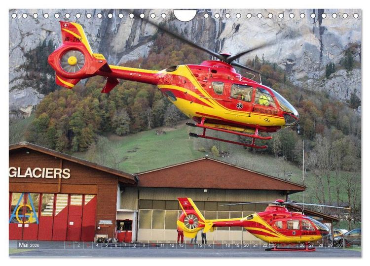 Produktbild: Helikopter in der Luft (Wandkalender 2026 DIN A4 quer), CALVENDO Monatskalender